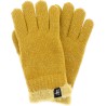 Children's gloves in plain knit with lurex wrist and teddy lining