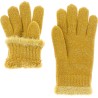 gant enfant en maille avec doublure en teddy plush doux
