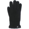 gant femme en maille noir