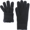 Gants homme en maille unie doublés en teddy plush