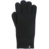 Gants homme en maille unie doublés en teddy plush