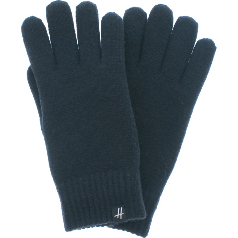 Gants homme en maille unie doublés en teddy plush