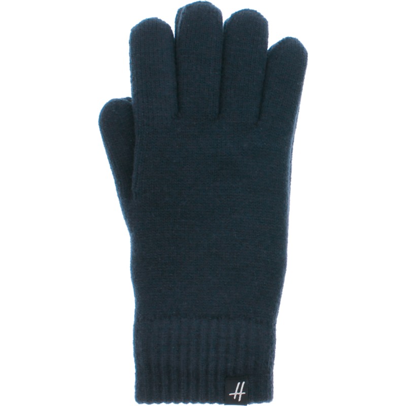 Gants homme en maille unie doublés en teddy plush