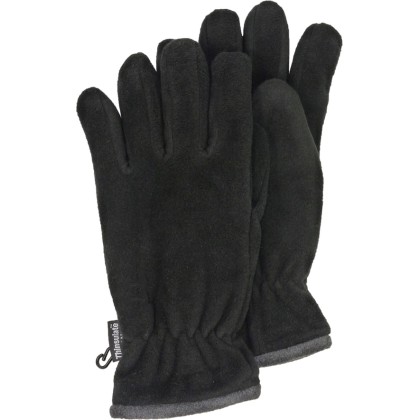 gant femme en polaire noir