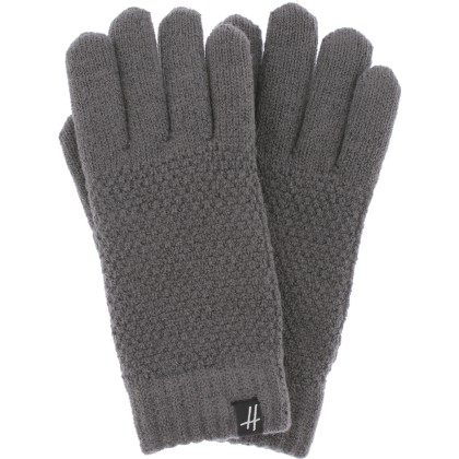 gant femme en maille avec doublure en plush teddy
