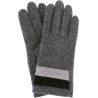 Adult women's glove in solid wool jersey.