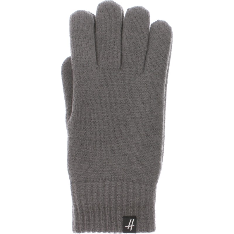 Gants homme en maille unie doublés en teddy plush