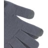Gant uni gratté à l'intérieur avec doigts (index et pouce) tactiles