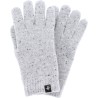 gants mixte en maille avec doublure en teddy plush gris clair