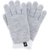gants femme en maille avec fil lurex et doublure en teddy plush