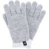 Gants femme en maille unie avec lurex poignet et doublu