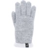 gants femme en maille coloris gris clair