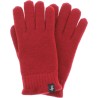 Women's plain knit gloves lined with teddy plush