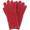 Gants femme en maille unie avec lurex doublé en teddy plush