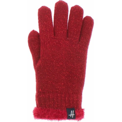 gant enfant en maille coloris rouge