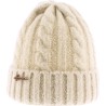 bonnet herman adulte, automne hiver, en maille torsadée avec revers