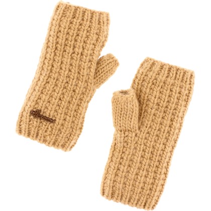 Plain adult mittens knitted with 80% recycled plastic thread. Lined in