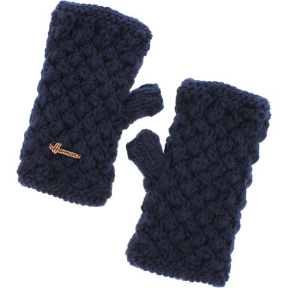 mitaines en maille torsadee, doublage en plush doux