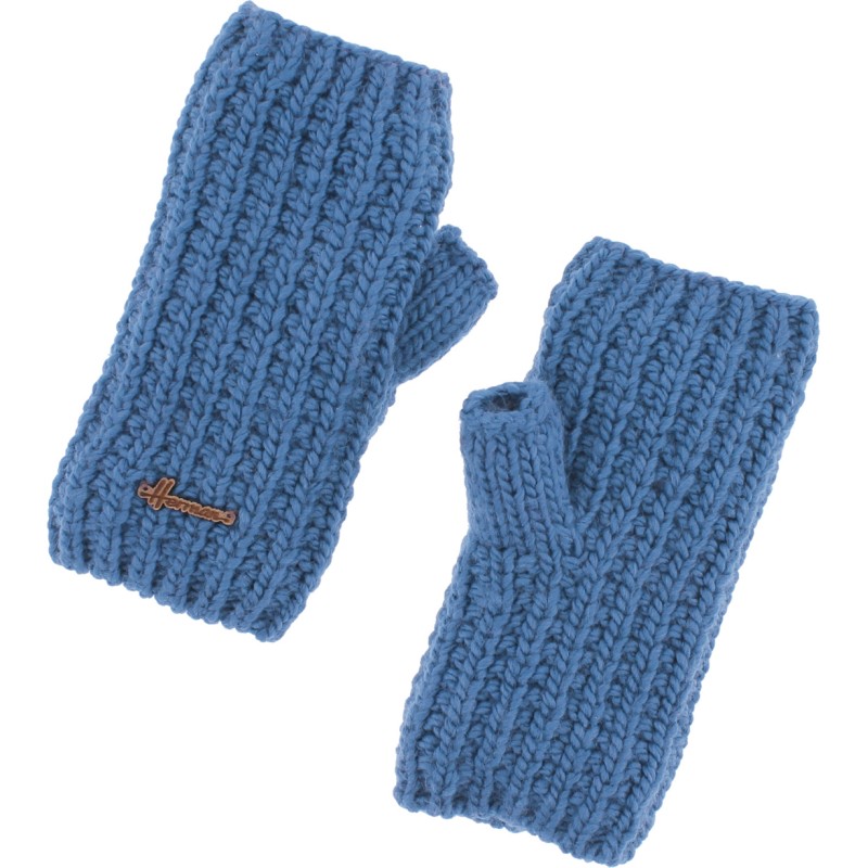 mitaines mixtes en maille torsadee