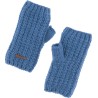 Plain adult mittens knitted with 80% recycled plastic thread. Lined in