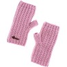 Plain adult mittens knitted with 80% recycled plastic thread. Lined in