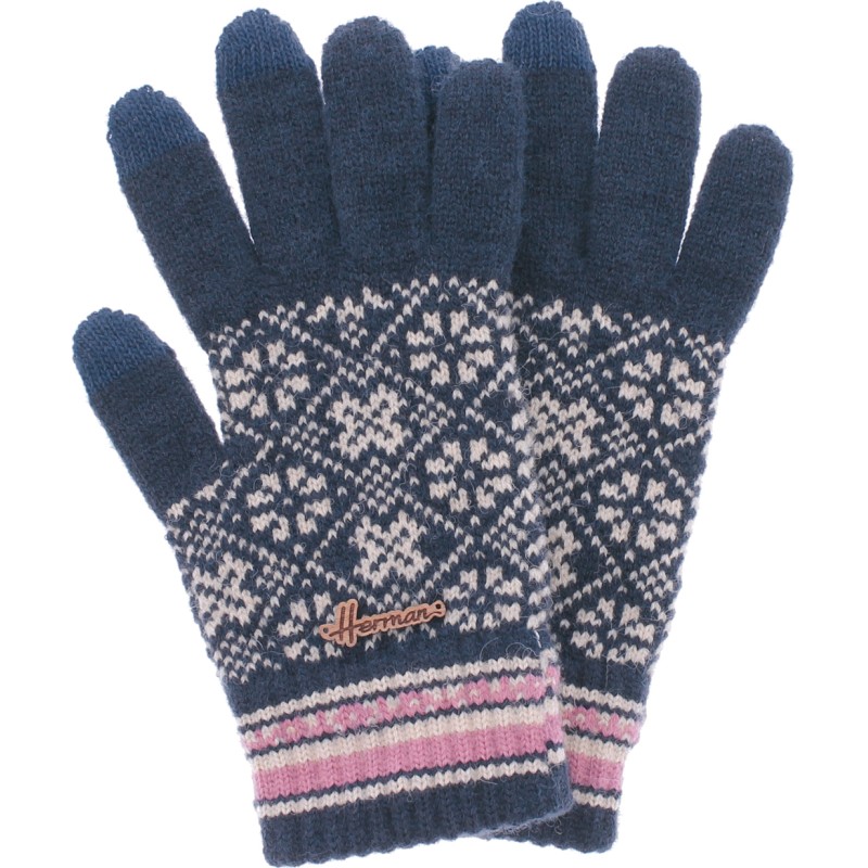 gants motifs jacquard