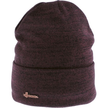 Set consisting of a plush-lined cuffed beanie, a neck warmer and a pai