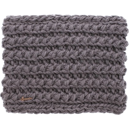 Tour de cou adulte méga uni tricoté avec 30% de fil de laine. Doublé e