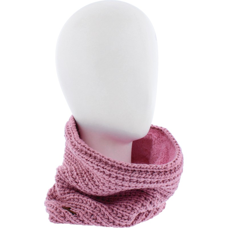 Adult neckband knitted with 80% recycled plastic thread. Lined in ultr