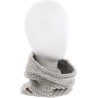 neckband knitted with 80% recycled plastic thread. Lined in ultra soft