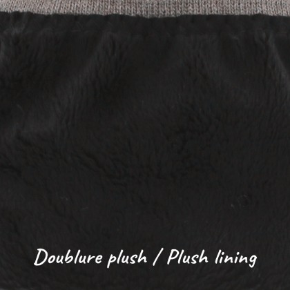bonnet doublure en plush