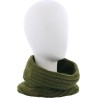 Adult neckband knitted with 80% recycled plastic thread. Lined in ultr