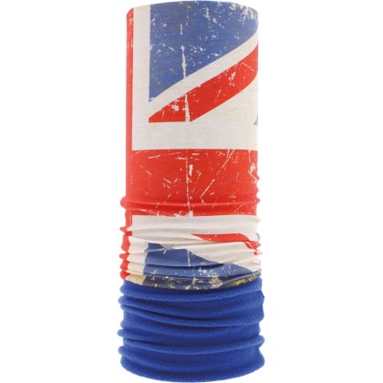Tour de cou multifonction avec polaire, motif drapeau anglais