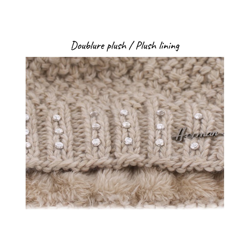 bonnet hiver doublure en plush