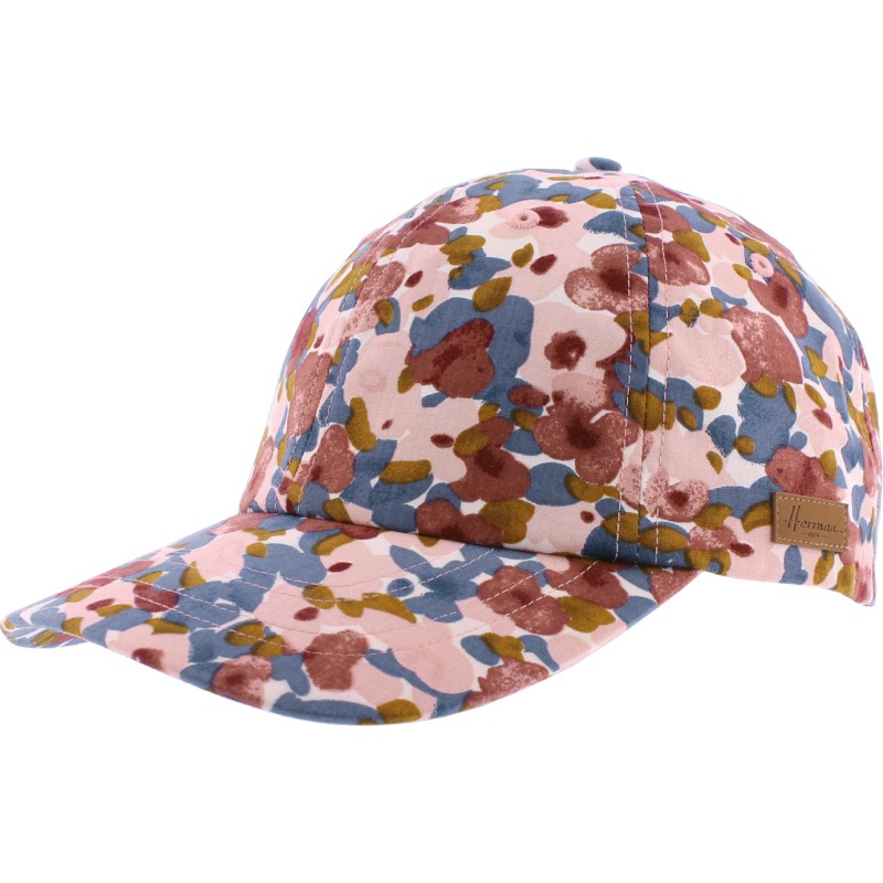 Flower pattern baseball cap. Velcro closing