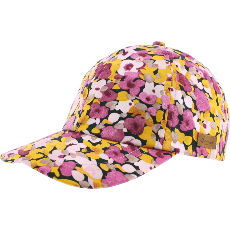 Flower pattern baseball cap. Velcro closing