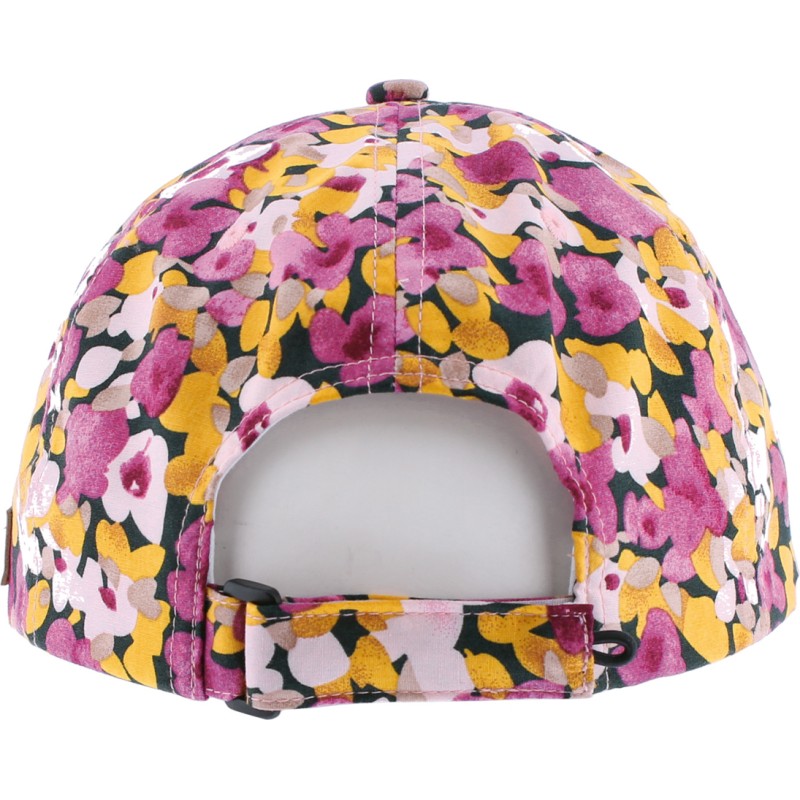 Flower pattern baseball cap. Velcro closing