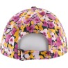 Casquette baseball à fleurs. Fermeture velcro