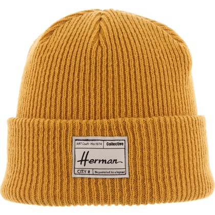bonnet hiver moutarde