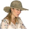 capeline femme été en paille jonc de mer