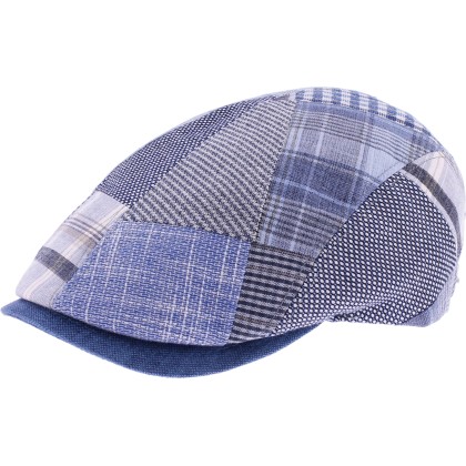 Casquette plate patchwork