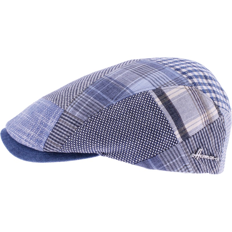 Casquette plate patchwork