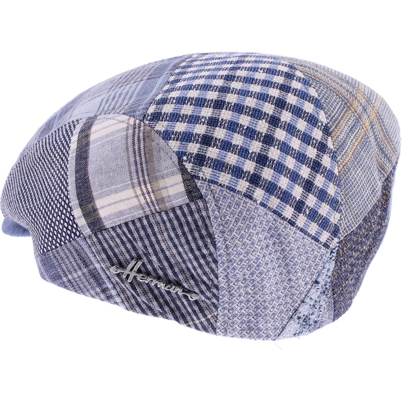 Casquette plate patchwork