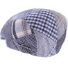 Casquette plate patchwork