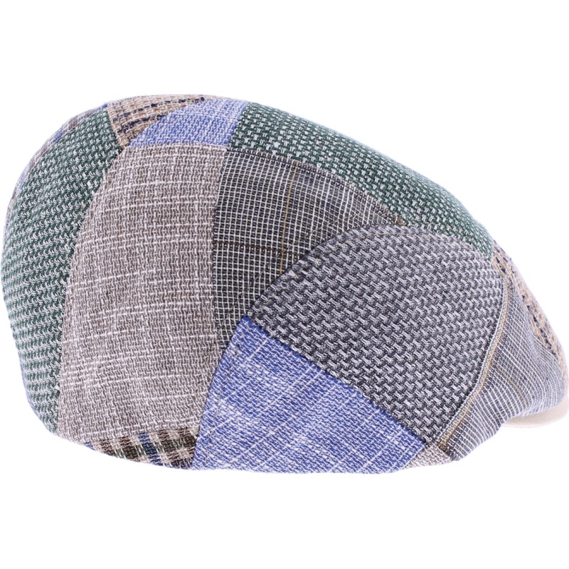 Casquette plate patchwork