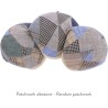 Casquette plate patchwork