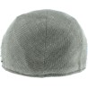 Plain color flat cap with pattern fabric on both side of the cap