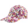 Casquette baseball à fleurs. Fermeture velcro