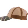 Trucker cap, camo visor, plastic closing "snapback"