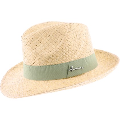 Chapeau paille rafia uni avec gros grain uni